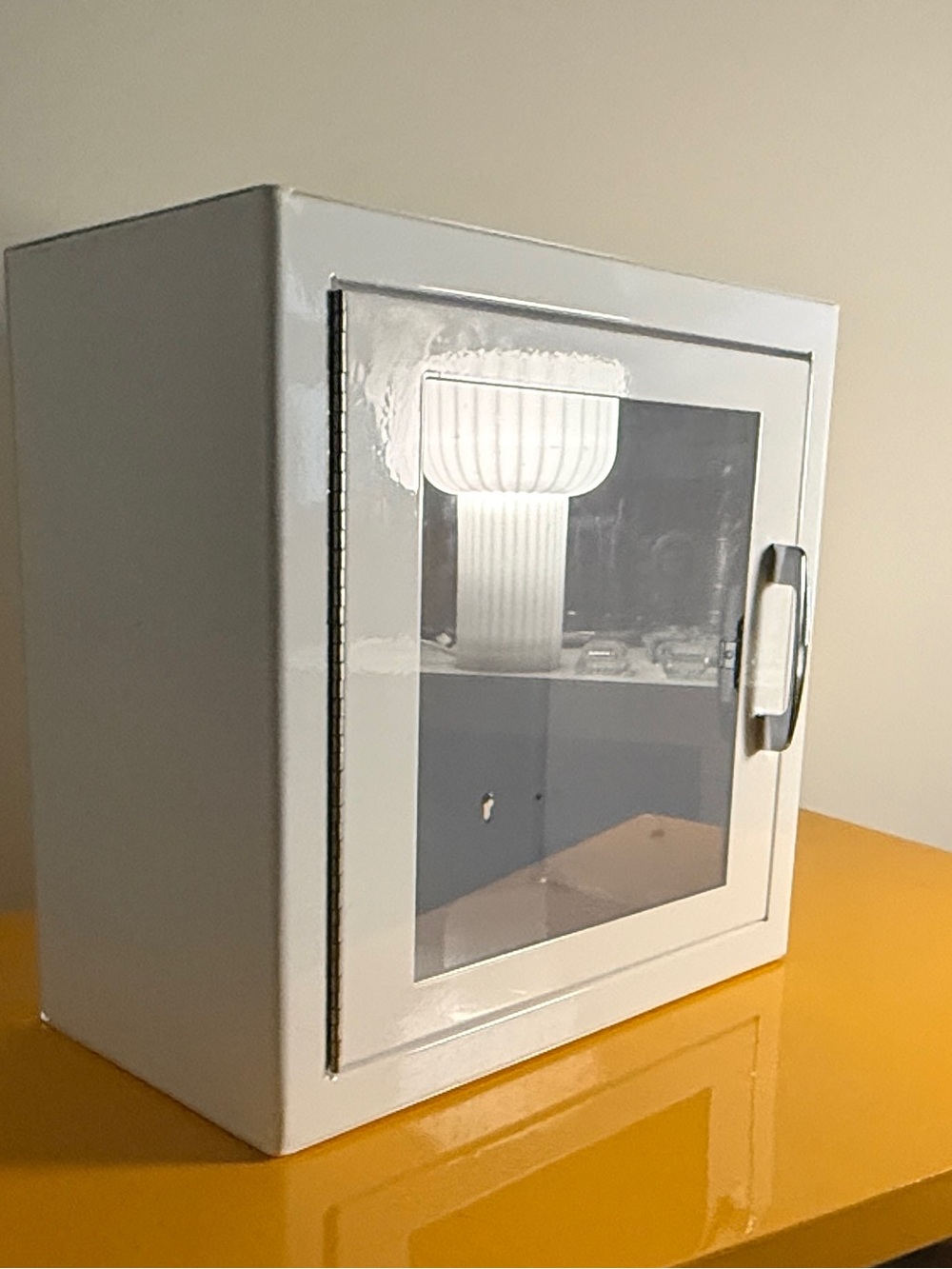 Modern Wall Mounted  Display/Storage Cube w/ latching door